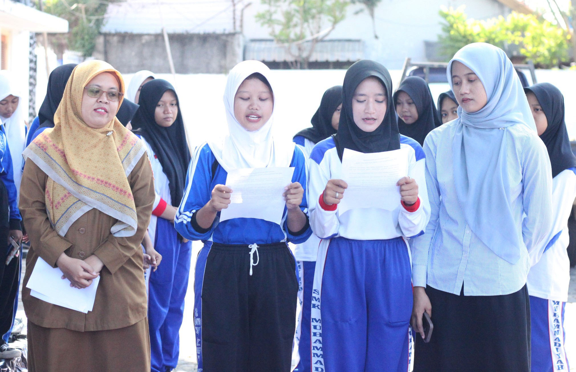 Siswa SMK Mutu dan YPT Kota Tegal Ikrarkan Perdamaian