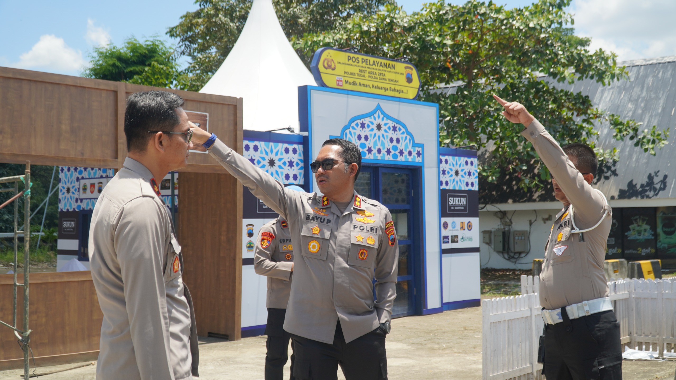 Pastikan Kesiapan Mudik Lebaran, Kapolres Tegal Cek Kesiapan Pos Pengamanan Ops Ketupat Candi 2026