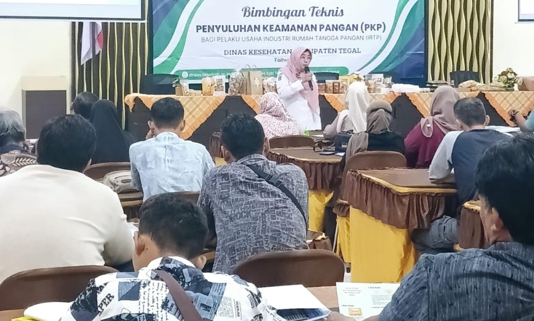 50 Pelaku Usaha IRTP di Kabupaten Tegal Ikuti Penyuluhan Keamanan Pangan