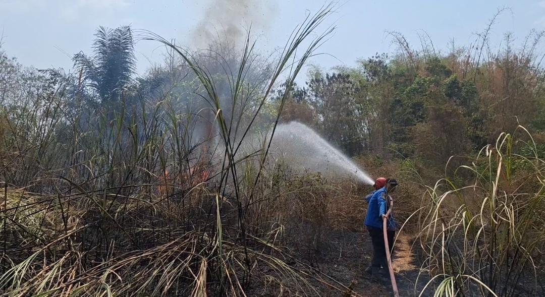Kobaran Api Nyaris Sambar Pusat Genteng Pandawa Raya Lebaksiu Tegal