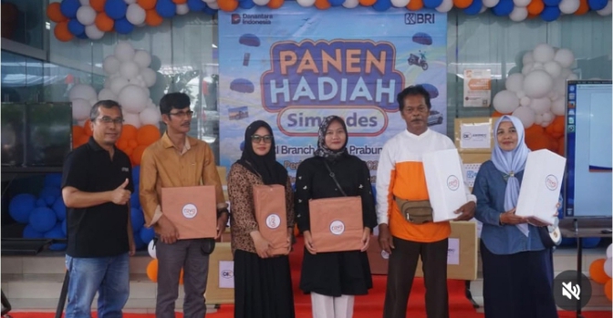 BRI Prabumulih Gelar Undian Panen Hadiah Simpedes 2024 ‎