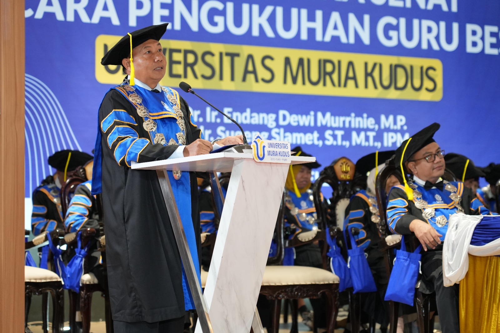  Kukuhkan Dua Guru Besar Baru, Komitmen UMK Dongkrak Kualitas Pendidikan Tinggi