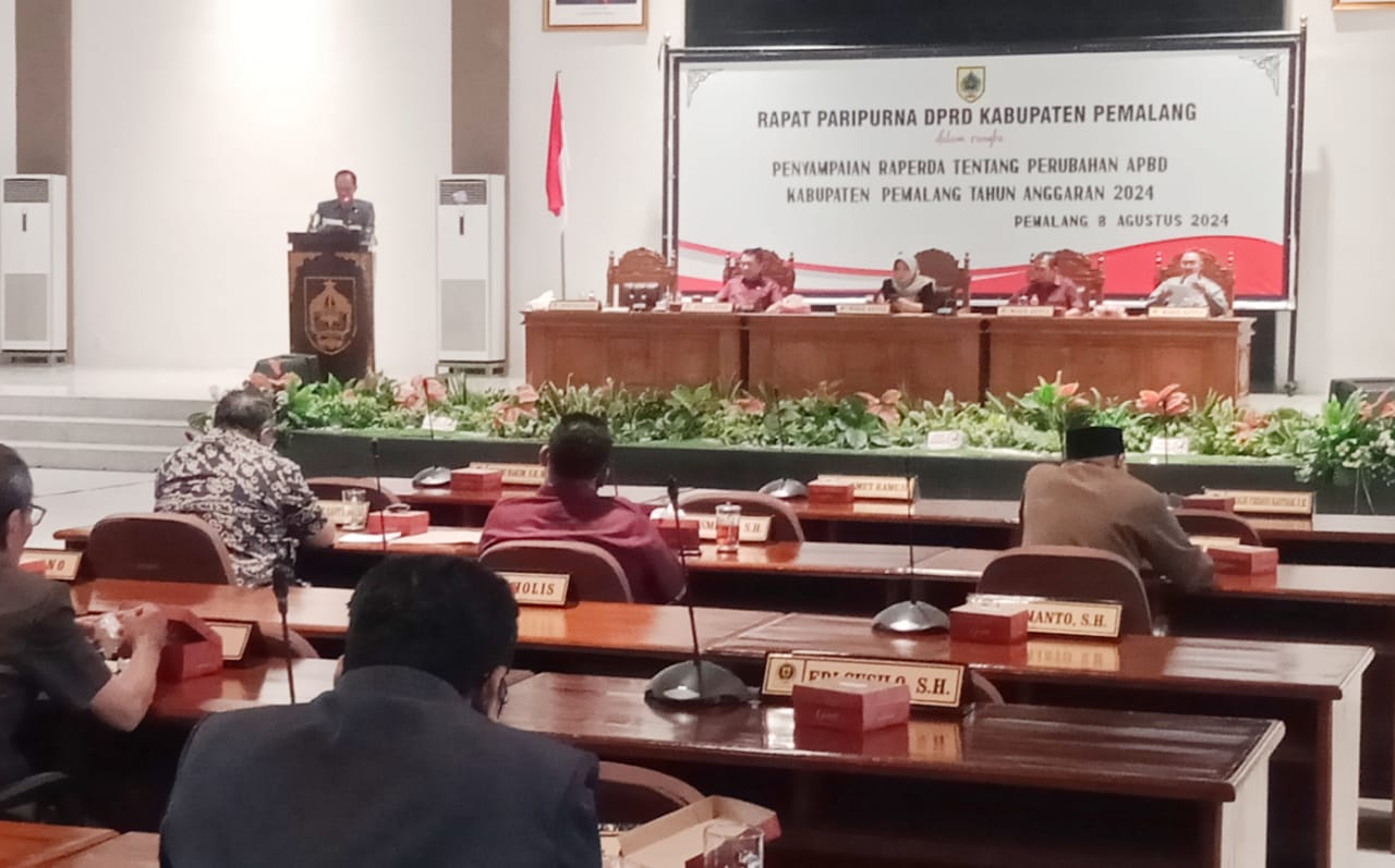 Bupati Pemalang Sampaikan Nota Keuangan Perubahan APBD 2024