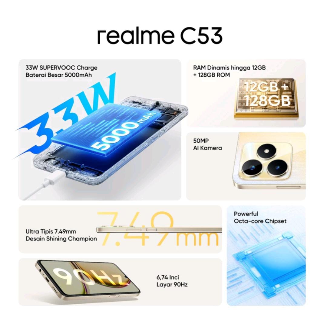 Hp Realme C53, Pilihan Cerdas untuk Pengalaman Smartphone yang Luar Biasa