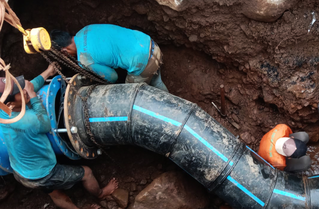 Interkoneksi Pipa Selesai, Air Bersih di Kota Tegal Kembali Dialirkan