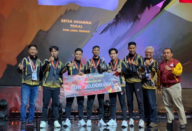 Tim Barongsai Setia Dharma Kota Tegal Raih Juara II Dunia Kategori Pekingsai Taolu Bebas