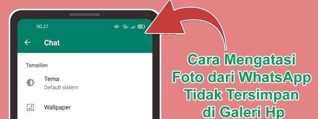 Mengatasi Masalah Foto WhatsApp Tidak Disimpan di Galeri Ponsel 