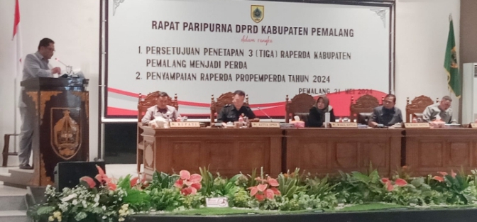 Pansus I DPRD Kabupaten Pemalang Sampaikan Laporan Hasil Rapat Kerja 