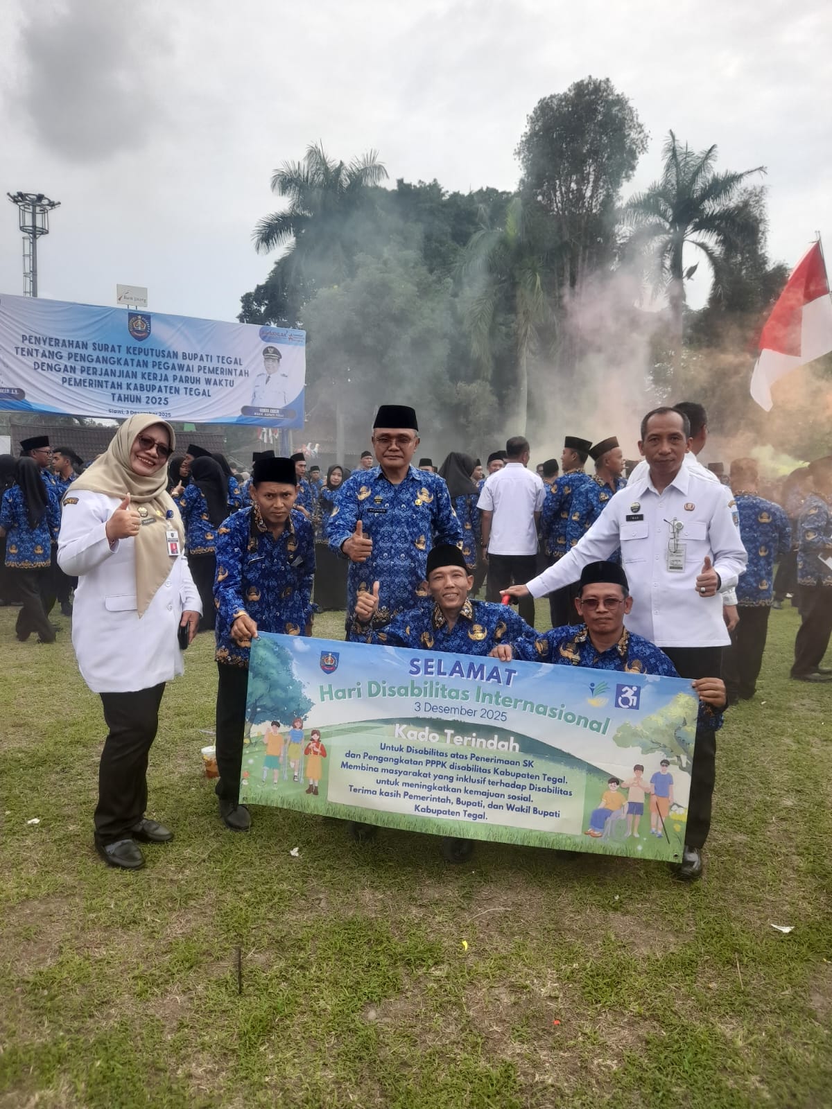 Membanggakan, Empat Penyandang Disabilitas Terima SK PPPK Paruh Waktu