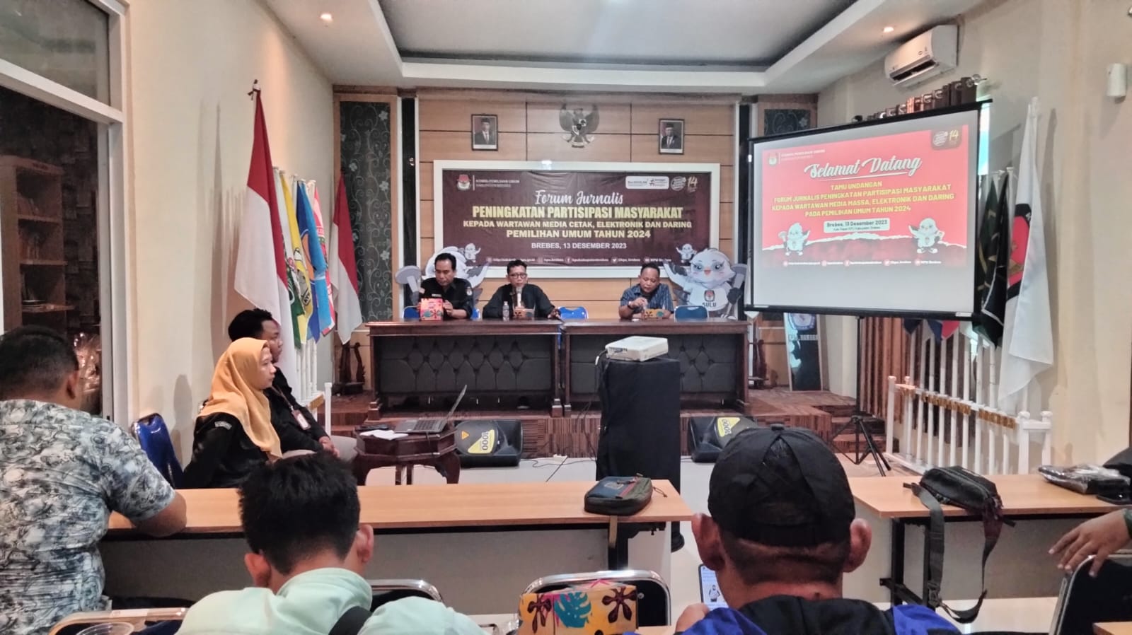 KPU Kabupaten Brebes Gandeng Awak Media Dongkrak Partisipasi Pemilih
