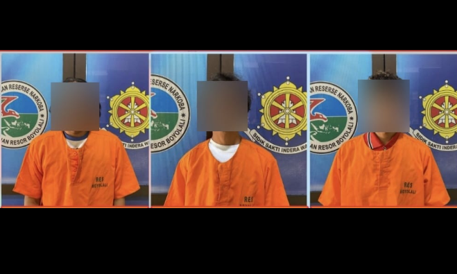 Tiga Pengedar Sabu 0,44 Gram Dibekuk Satresnarkoba Polres Boyolali