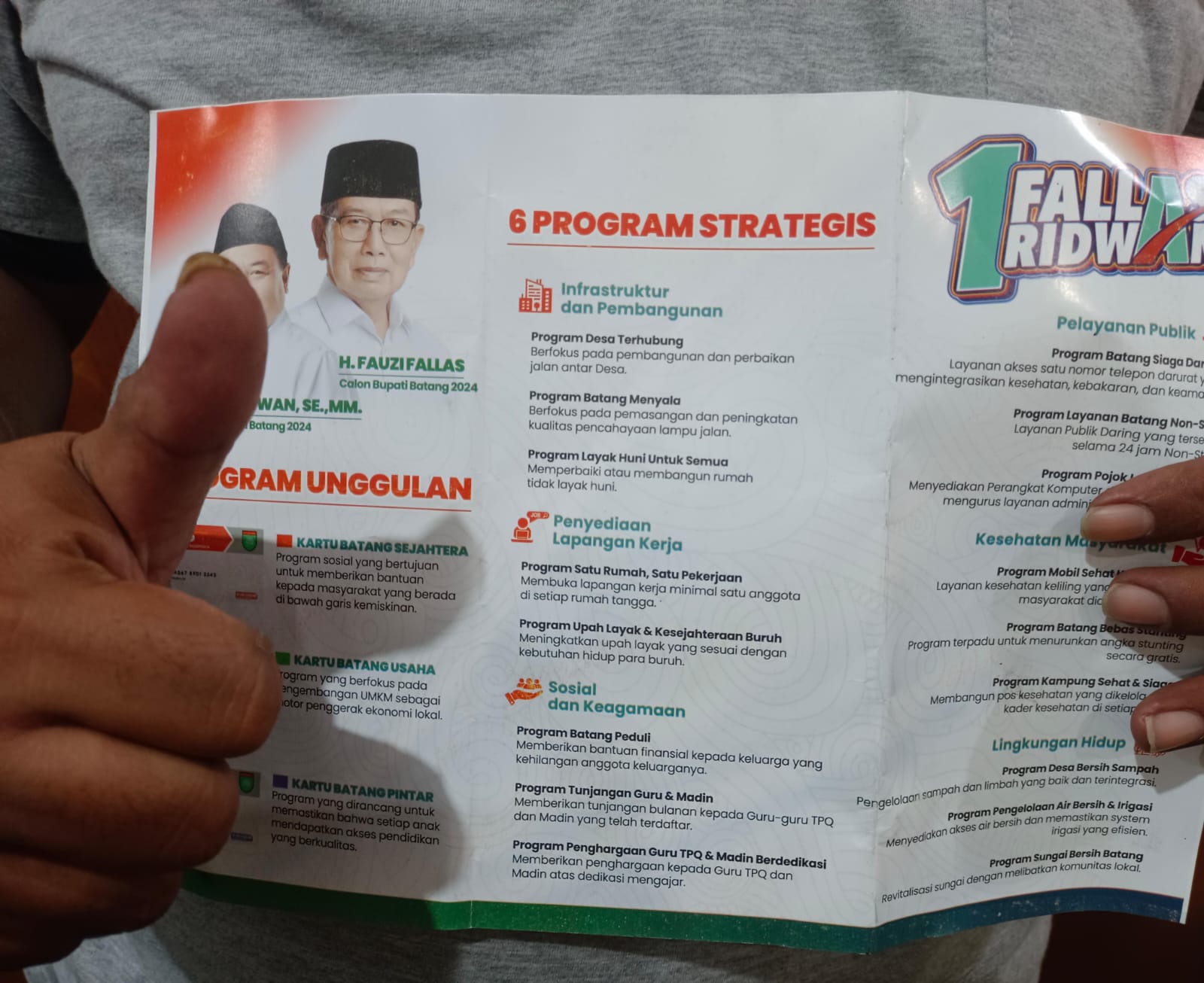 Programkan Satu Rumah Satu Pekerjaan, Fallas-Ridwan Yakin Tingkat Pengangguran Terbuka di Batang Turun