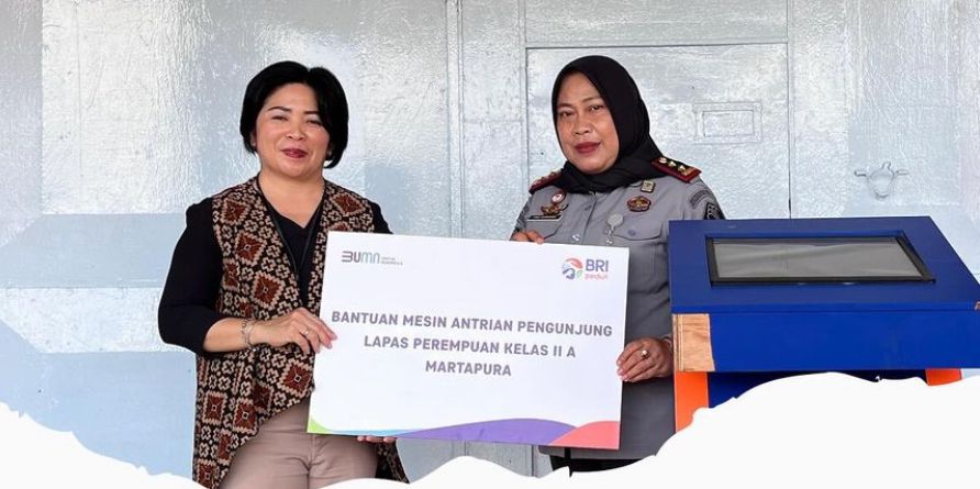 Beri Bantuan Mesin Antrean, BRI Dukung Peningkatan Layanan Lapas Perempuan Martapura