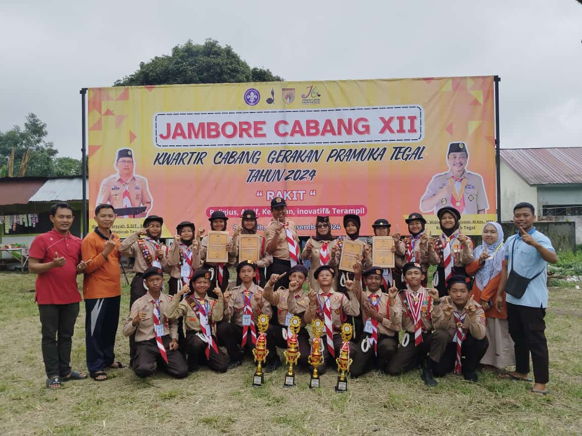 SMP Negeri 1 Balapulang Kabupaten Tegal Borong Piala  Jambore Cabang XII 