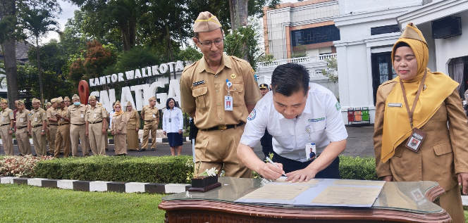 Pemkot Salatiga dan BPJS Kesehatan Cabang Ungaran Sepakat Teken MoU Optimalisasi Program Jaminan Kesehatan