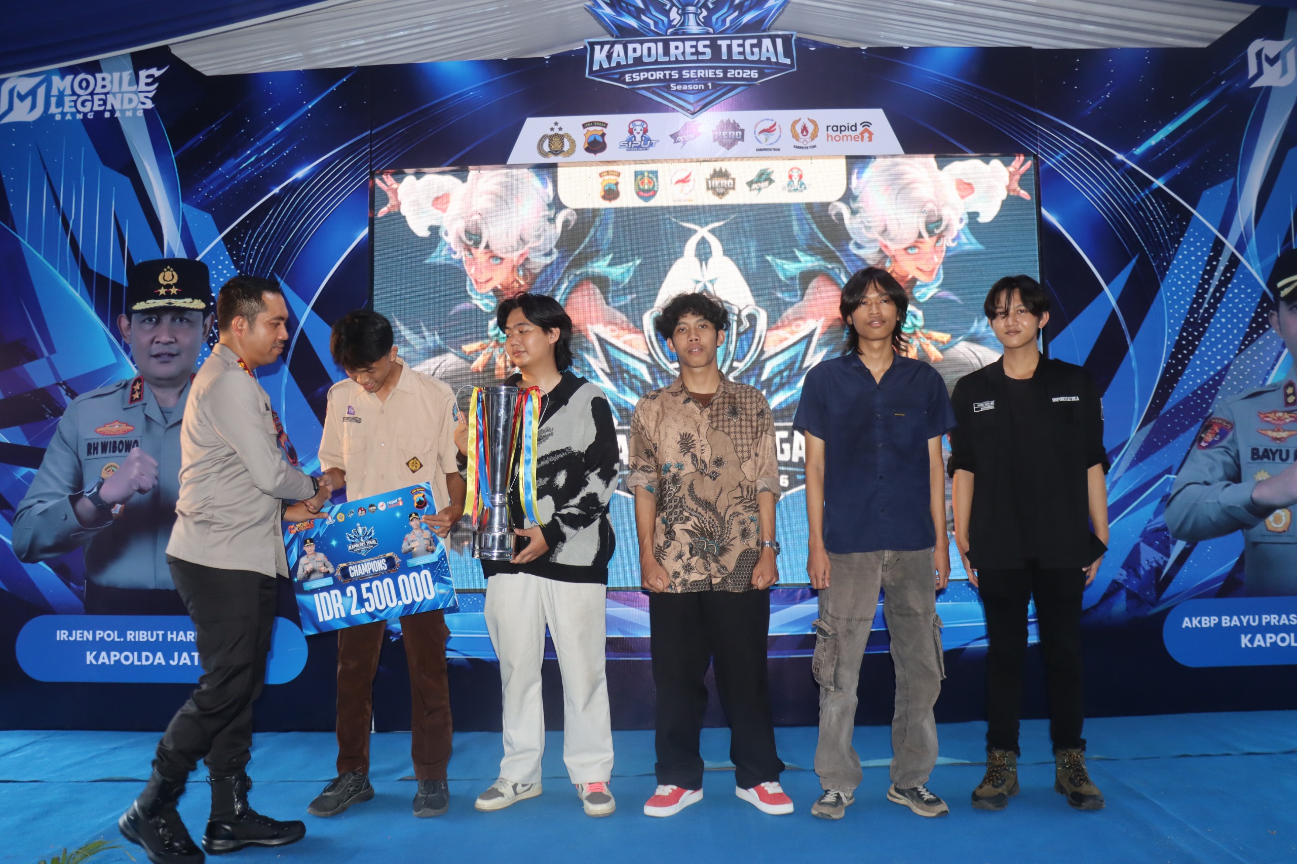 Grand Final Esports Kapolres Tegal Cup 2026 Meriah, 270 Peserta Adu Prestasi