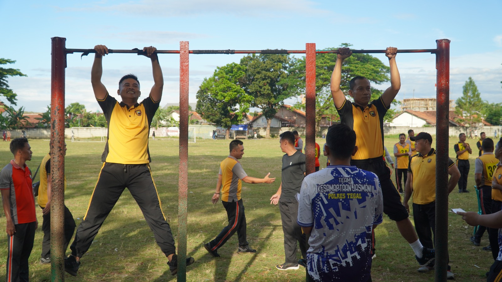 ‎Uji Ketahanan Fisik Personel Polres Tegal