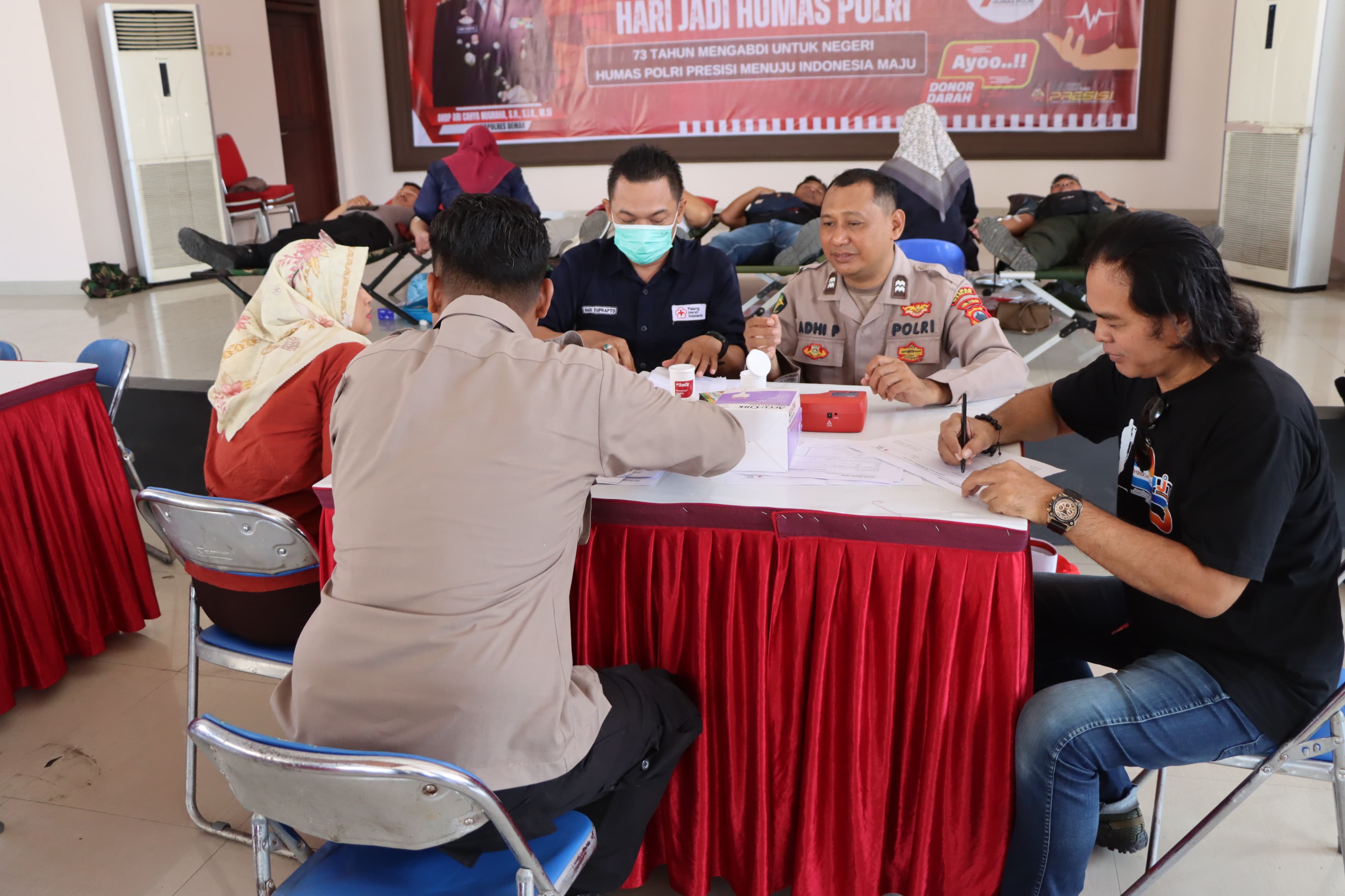 Donor Darah HUT Humas Polri, Wakapolres Demak: Satu Darah untuk Kemanusiaan