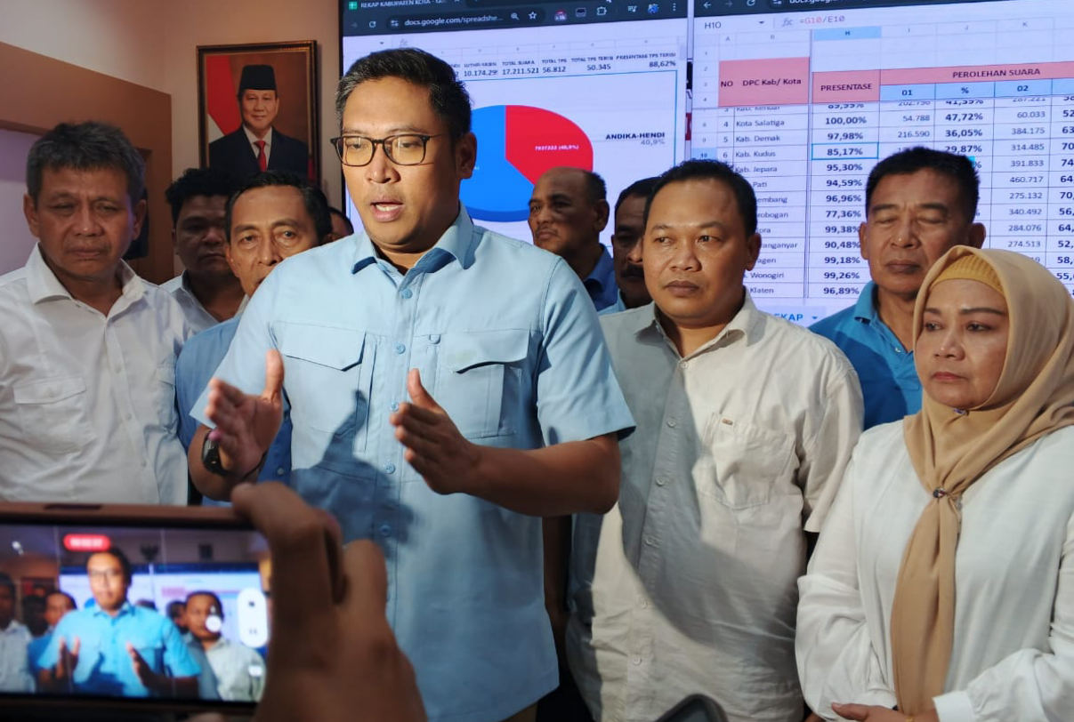 Gerindra Klaim Kemenangan di Jateng, Bantah Narasi 'Robohkan Kandang Banteng'