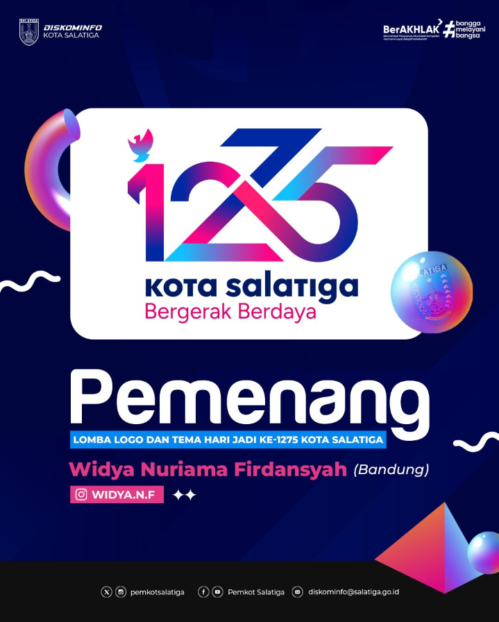 Warga Kota Bandung Raih Juara Lomba Desain Logo dan Tema Hari Jadi ke-1275 Kota Salatiga