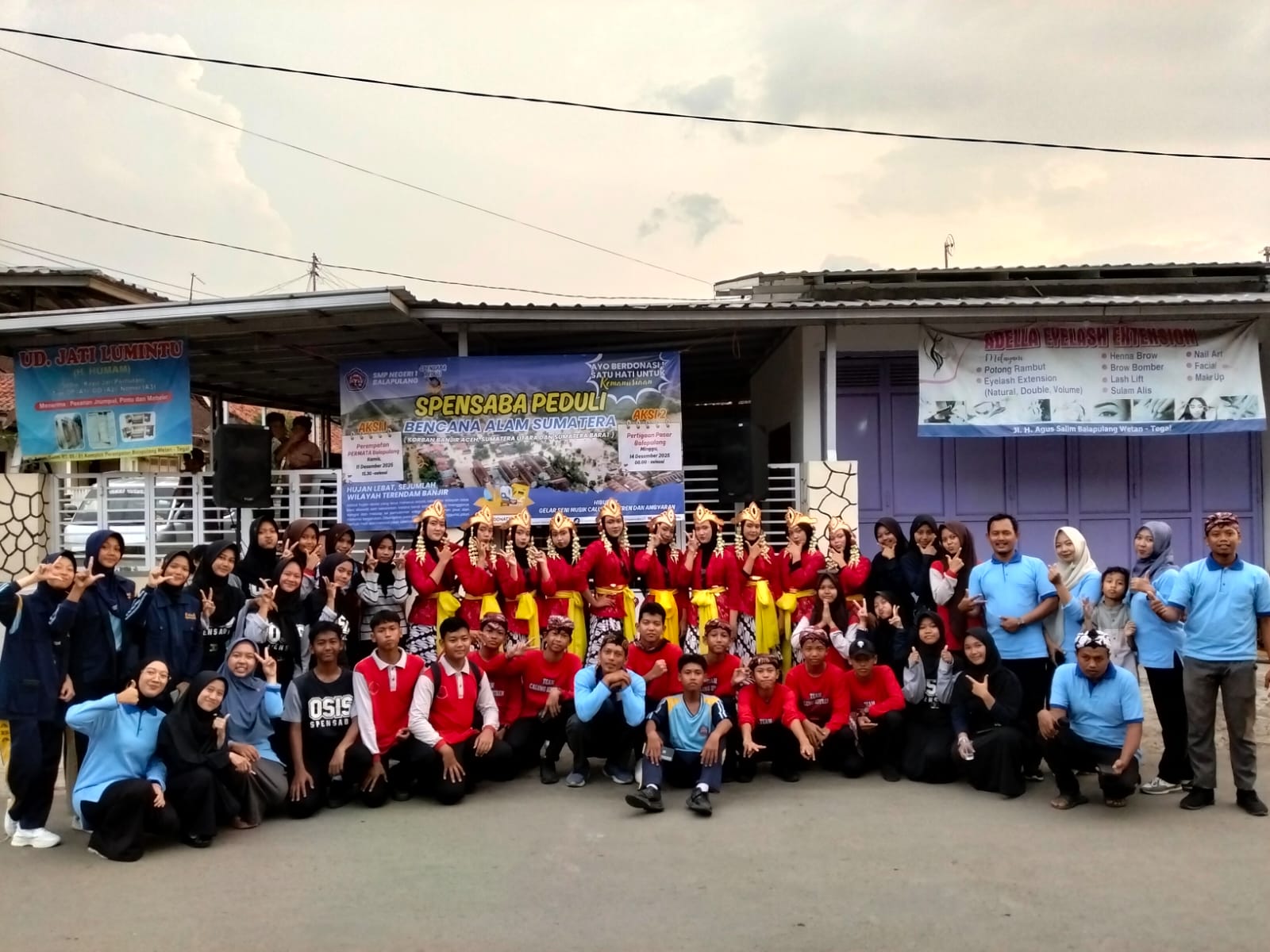 Aksi Penggalangan Dana Calung Sintren SMPN 1 Balapulang Tegal Bius Warga