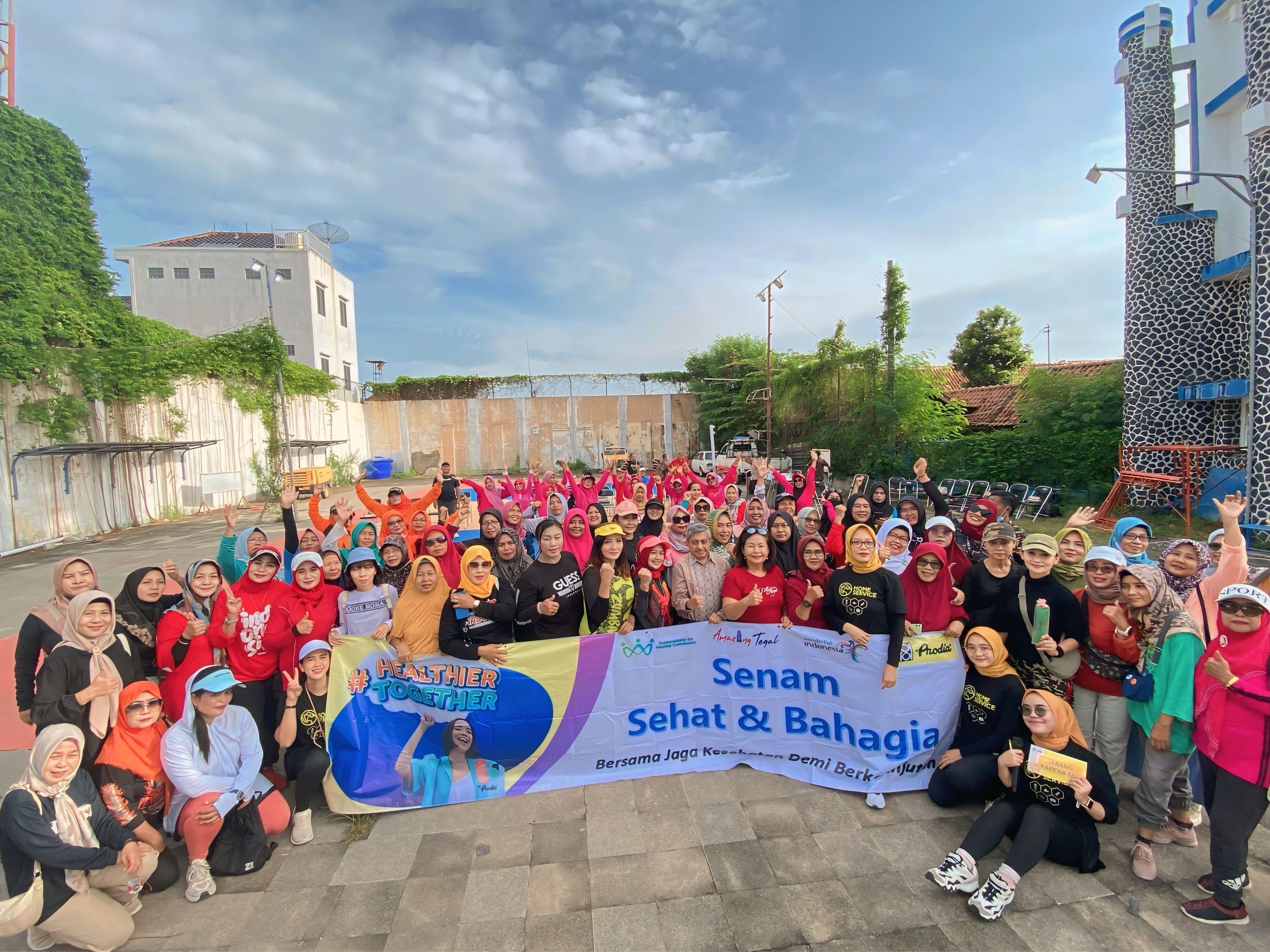 Jaga Kesehatan Bersama, Komunitas Senam Sehat dan Bahagia Terbentuk di Kota Tegal 