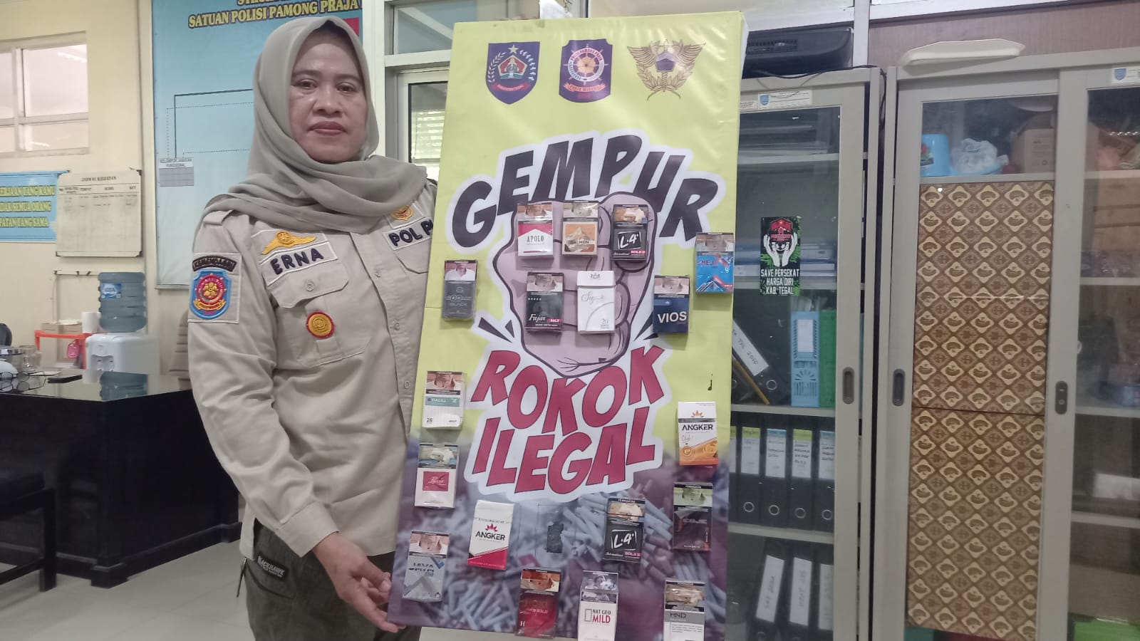 Satpol PP Kabupaten Tegal Endus Rokok Ilegal Kualitas Pabrikan 