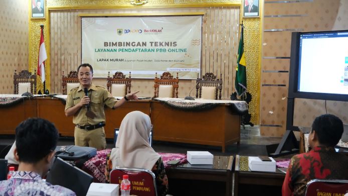 BPKPAD Pemalang Gelar Bimbingan Teknis Layanan Pendaftaran PBB Online