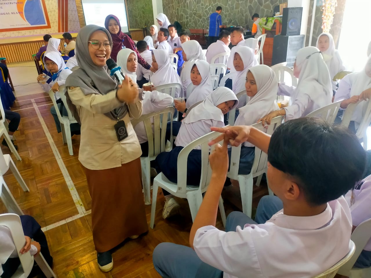 Ratusan Murid SLB Antusias Belajar Cegah Bahaya Narkoba di Kabupaten Tegal 