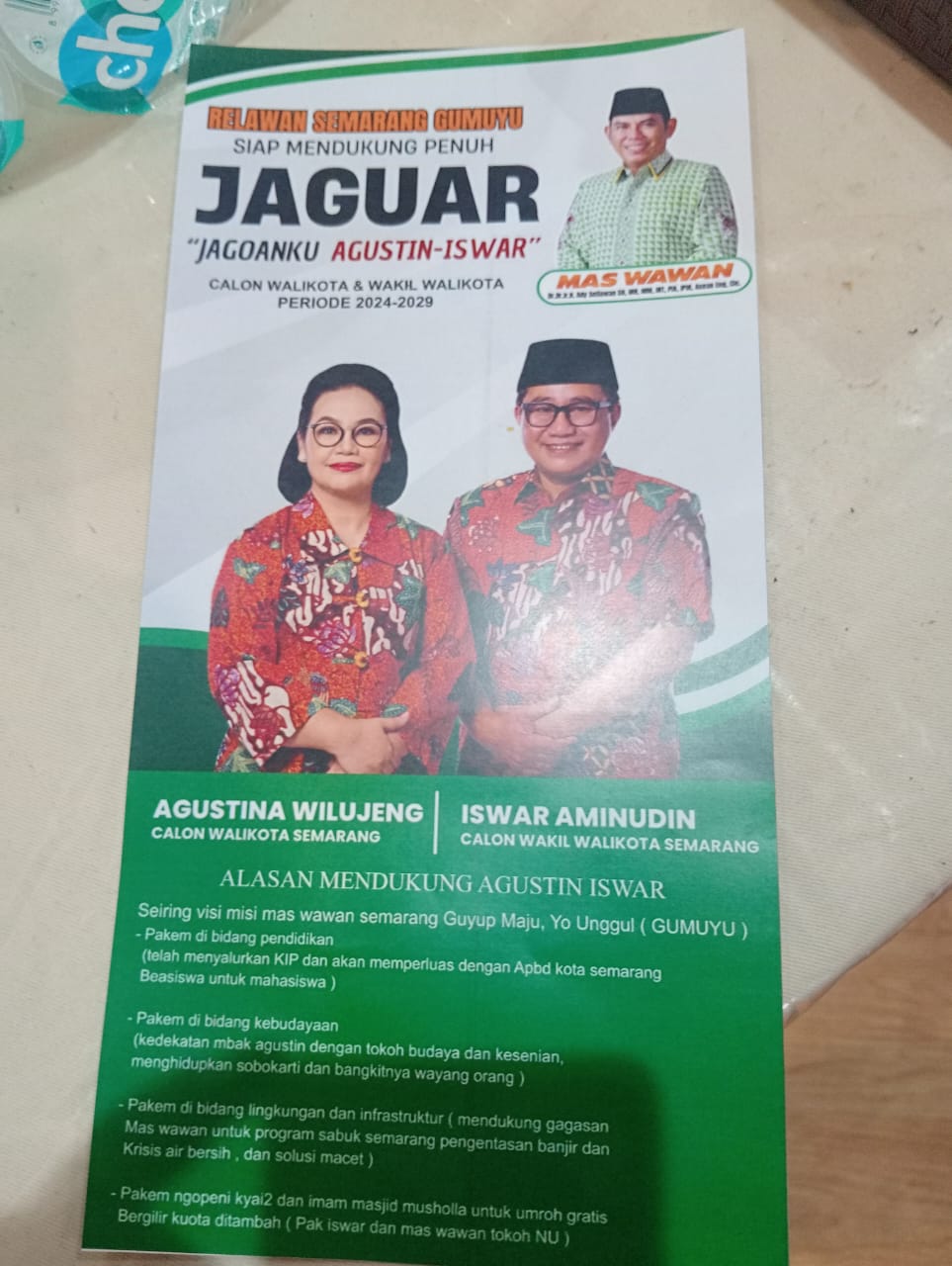 Dukung Agustina-Iswar, Kader PKB Kota Semarang Dipecat