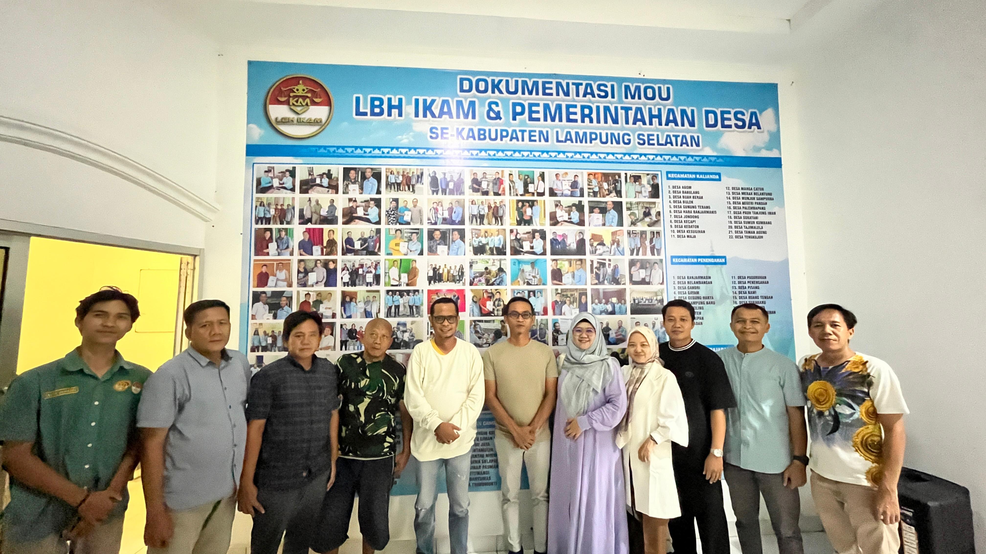 INSIP Pemalang Kunjungi LBH IKAM Lampung Selatan