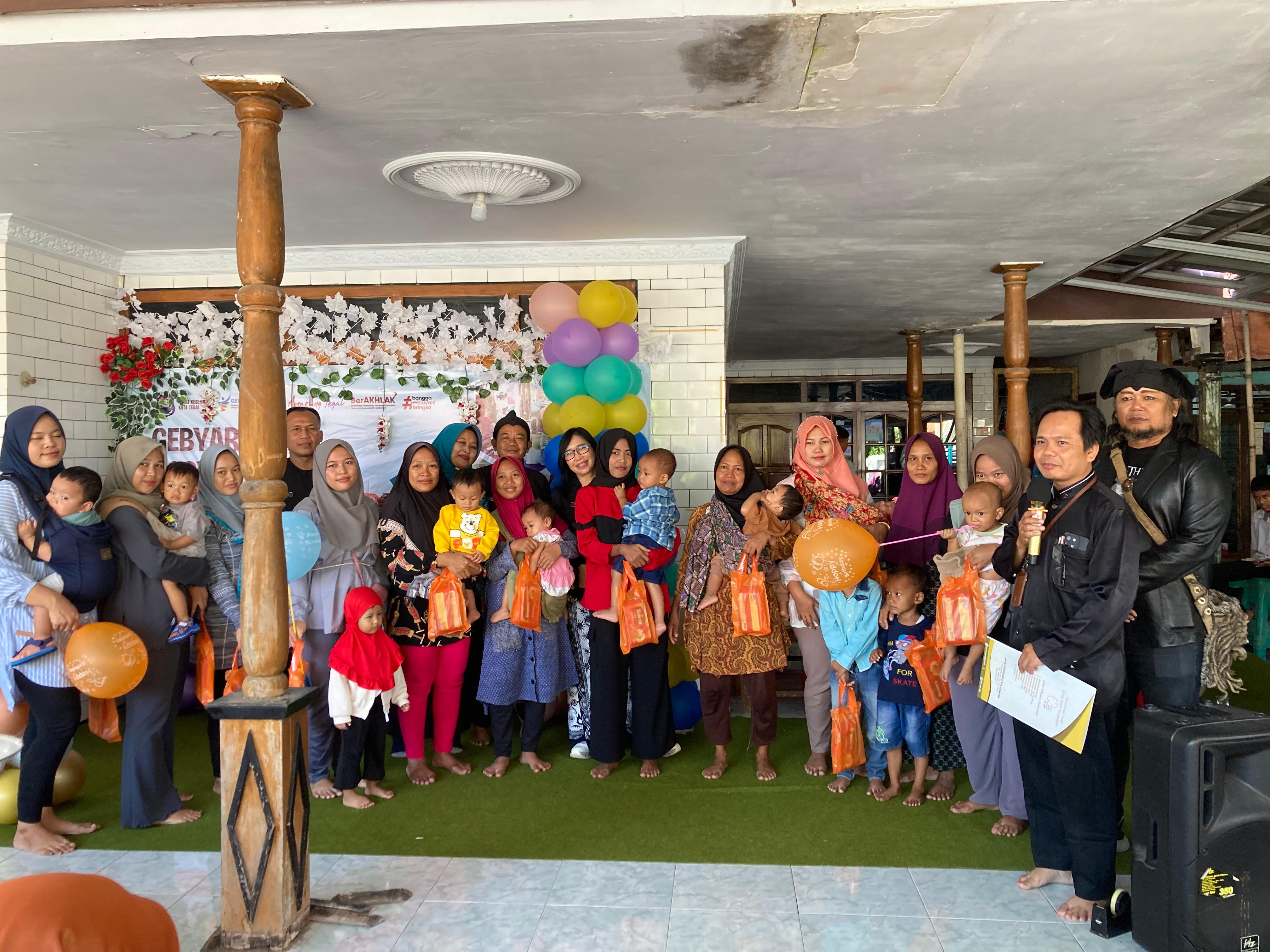 160 Peserta Ikuti Gebyar Posyandu Aktif di Kelurahan Cabawan Kota Tegal 