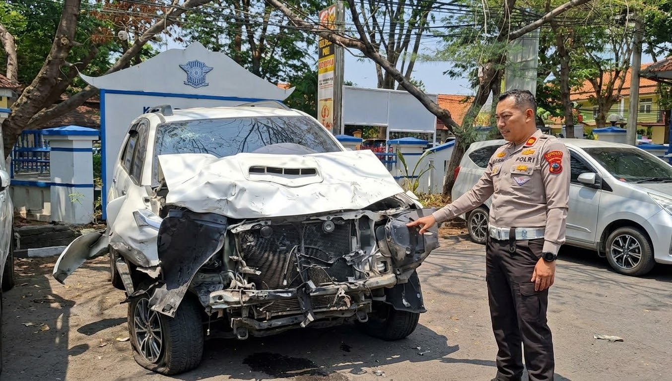 Fortuner Maut Hantam Pikap dan Motor di Pati, 1 Orang Meninggal Dunia 