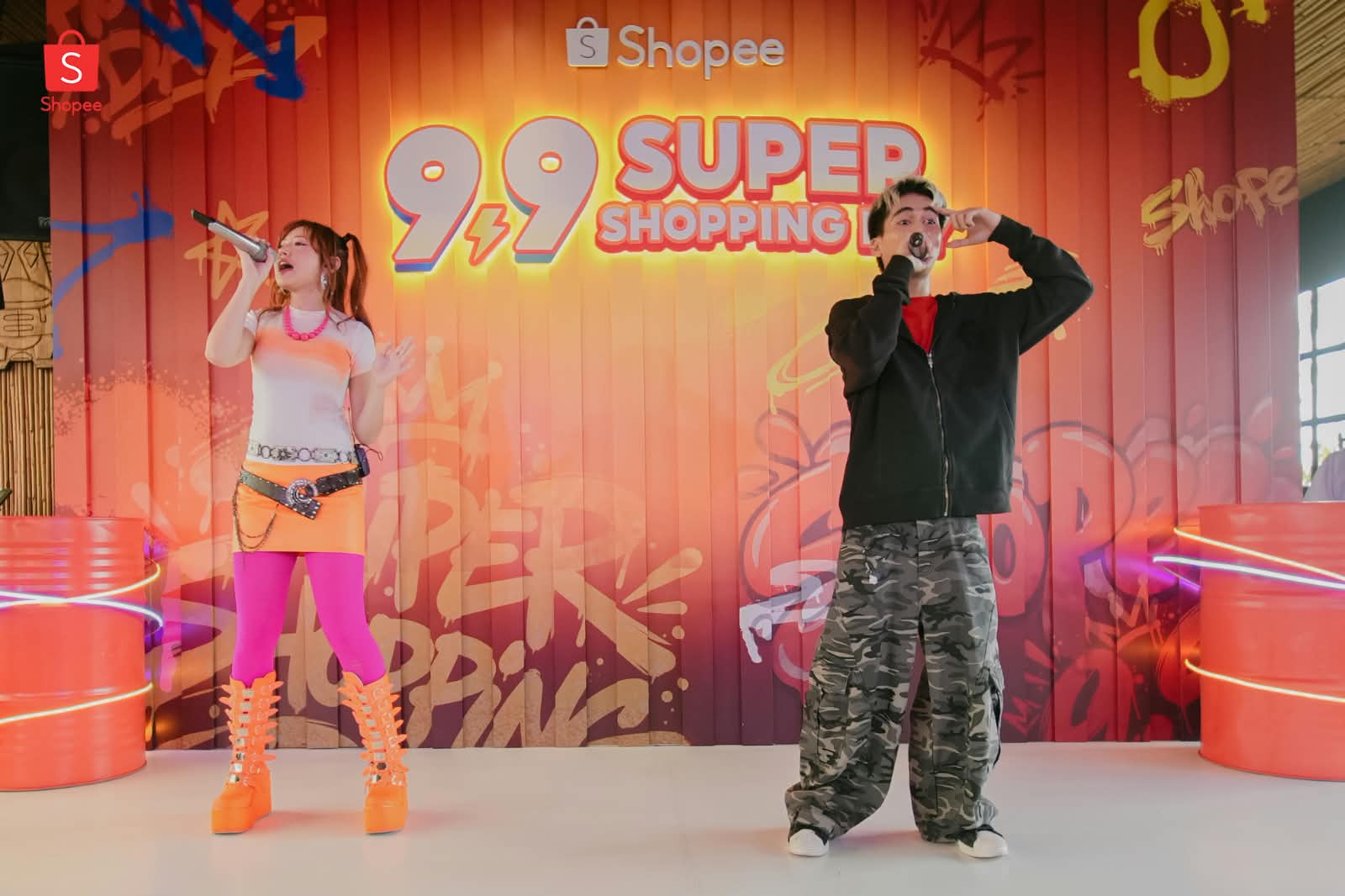 Intip Gaya Centyl Naykilla, dari Face Sticker hingga Statement Belt di Shopee 9.9