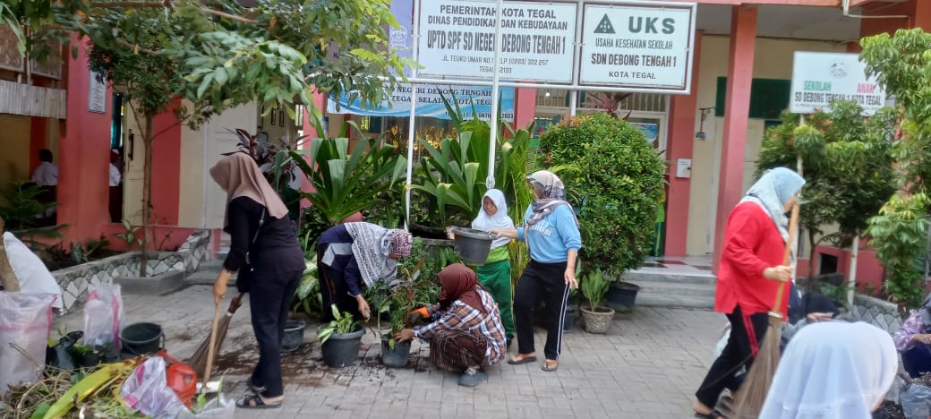 SDN Debong Tengah 1 Kota Tegal Menuju Sekolah Adiwiyata ‎