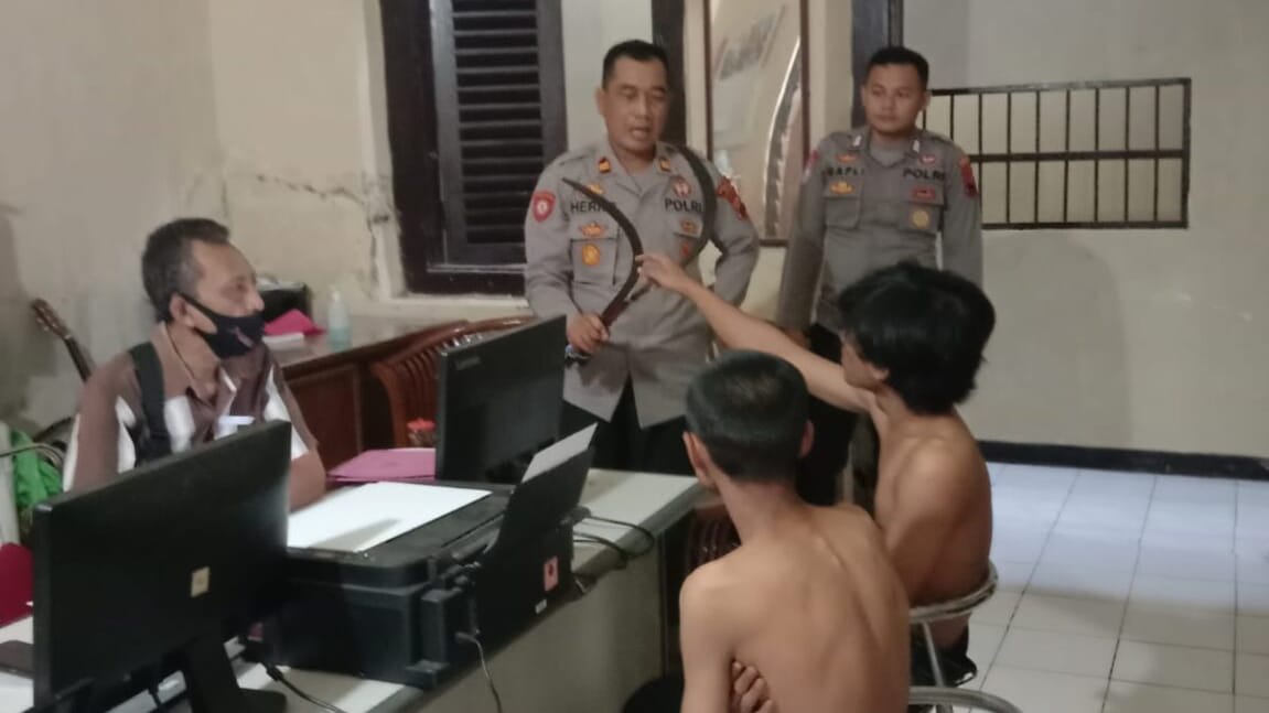 Puluhan Remaja Bawa Sajam di Bumiayu Diamankan Polisi 