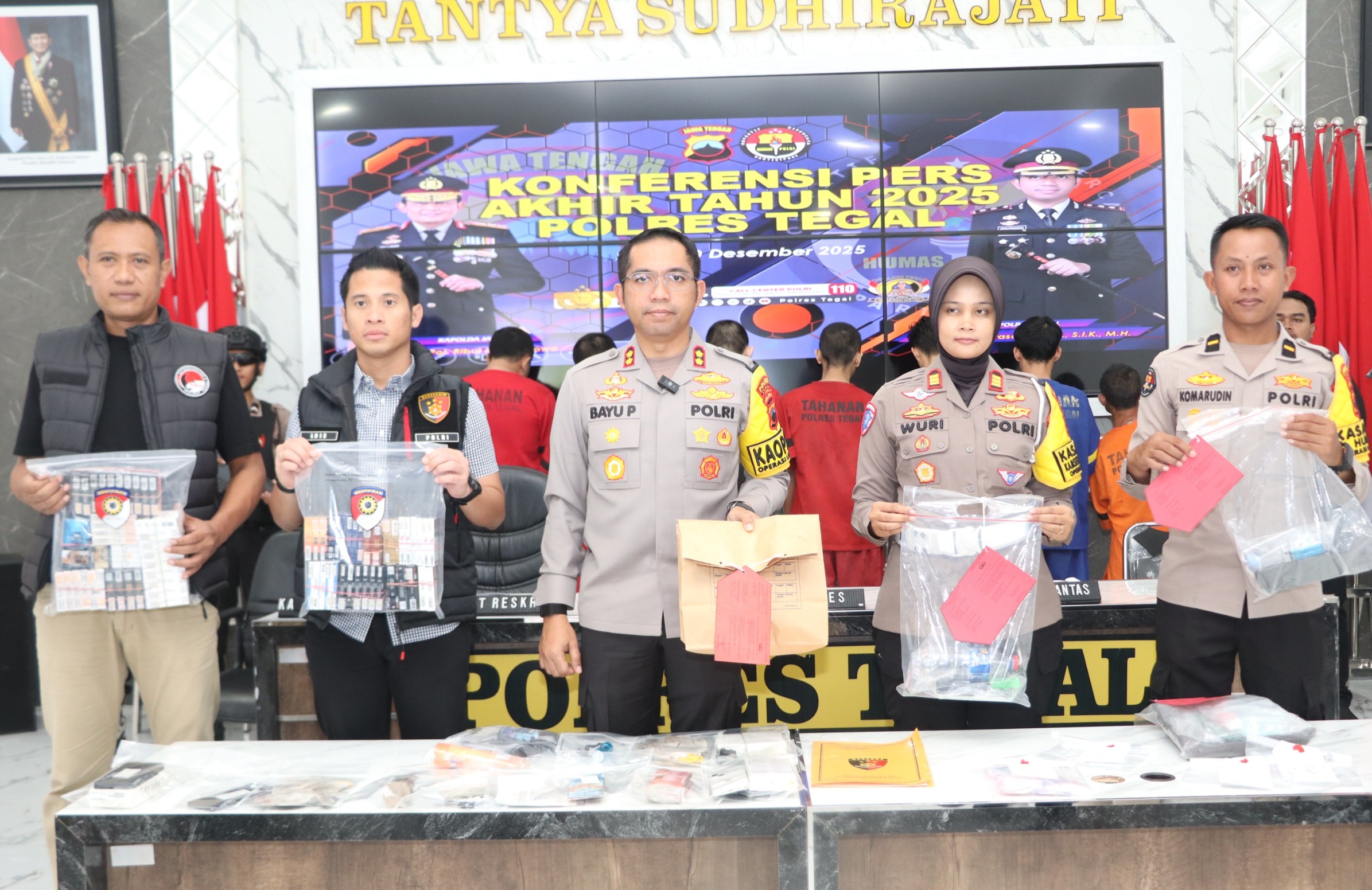 Ungkap 58 Kasus Narkoba, Polres Tegal Setara Selamatkan 21 Ribu Jiwa