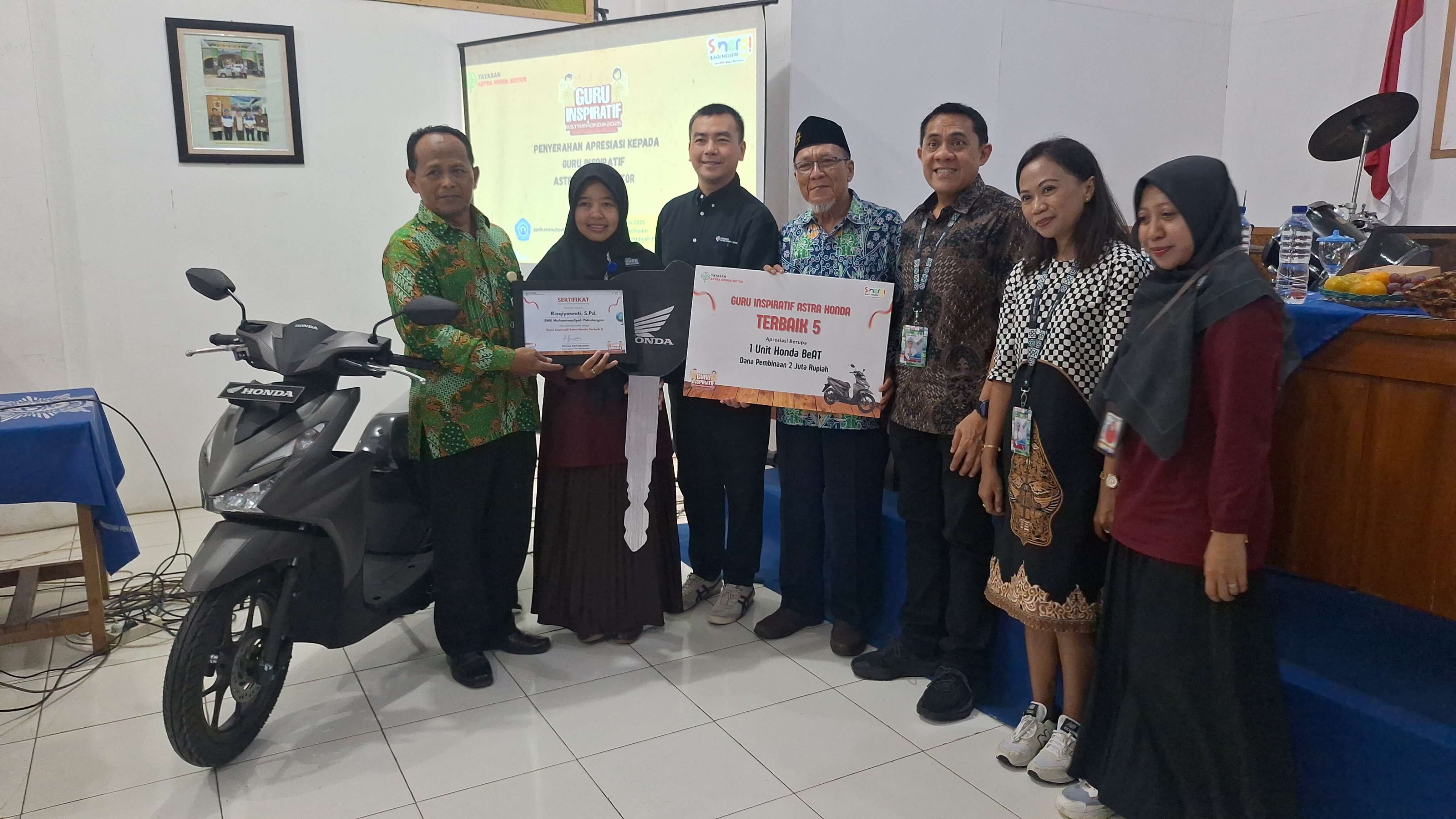 Rizqiyawati Raih Predikat Guru Inspiratif Astra Honda 2025 Tingkat Nasional