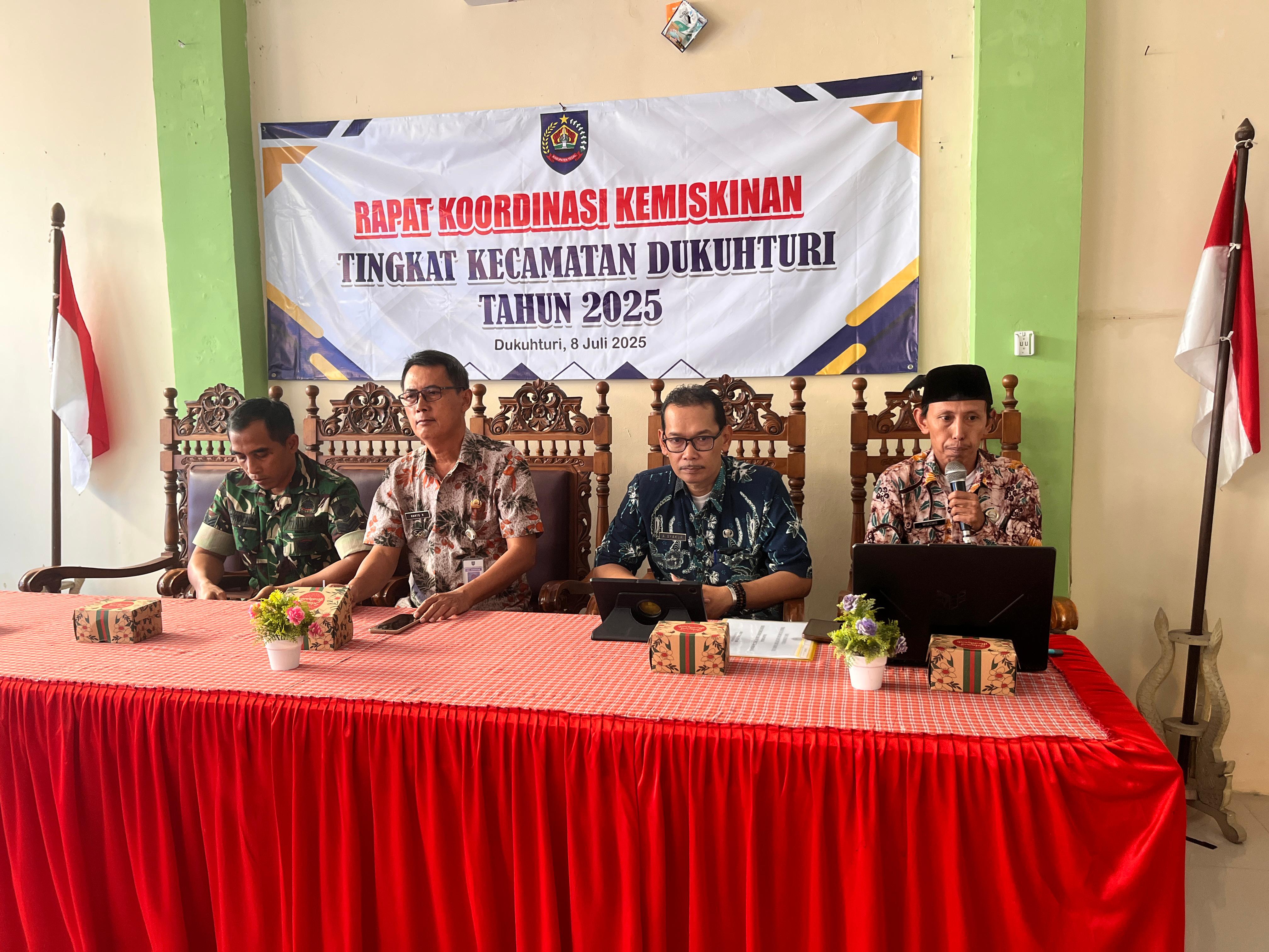Dinsos Kabupaten Tegal Gelar Rakor Penanggulangan Kemiskinan Kecamatan Dukuhturi 