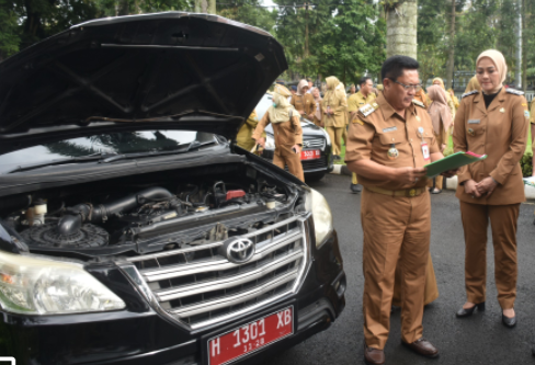 Inspeksi Inventarisasi Aset Kendaraan Dinas Pemkot Salatiga, Robby Hernawan: Selalu Tertib Administrasi