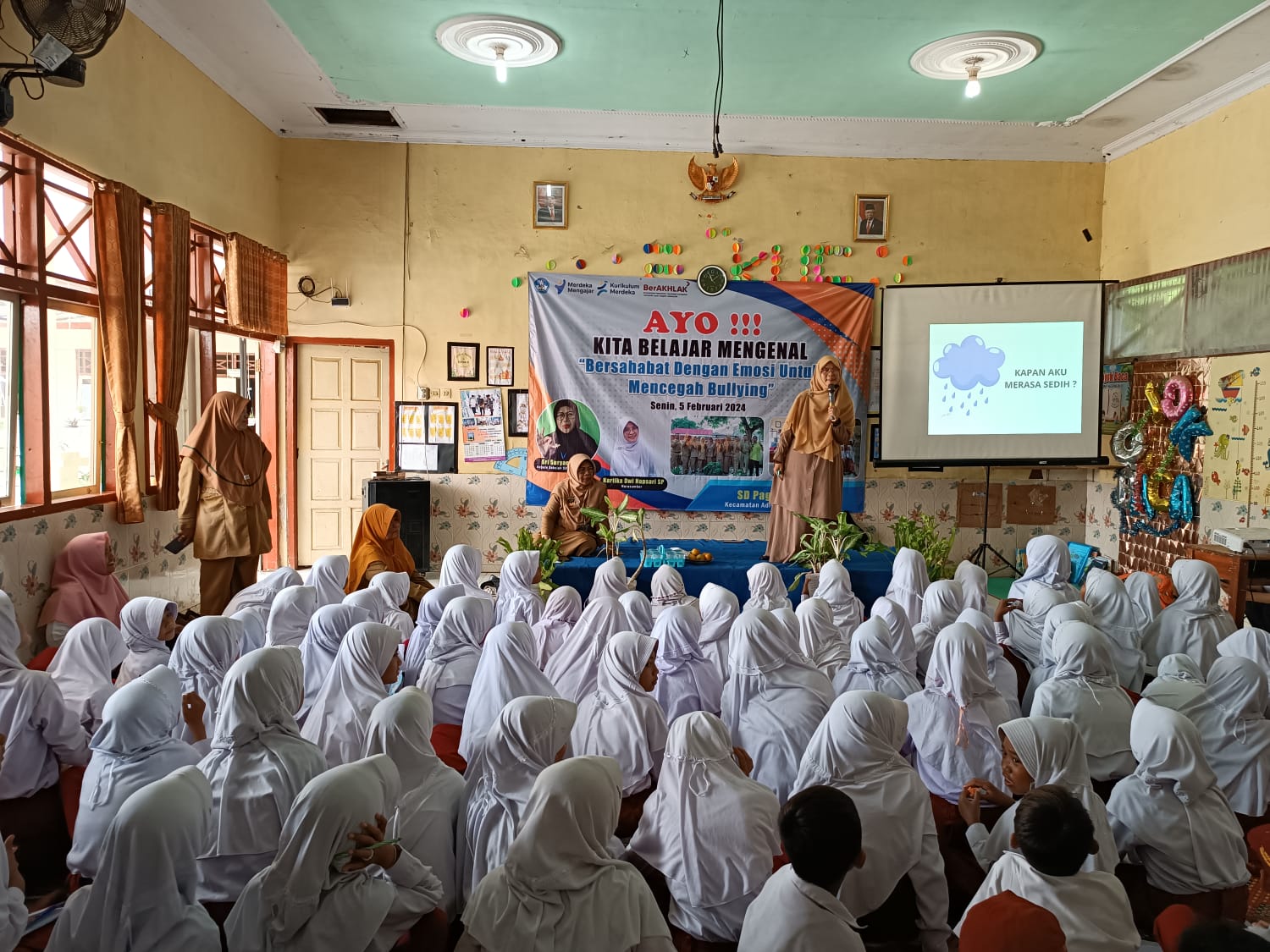 Cegah Perundungan, Pelajar SD Kecamatan Adiwerna kabupaten Tegal Ikuti Seminar