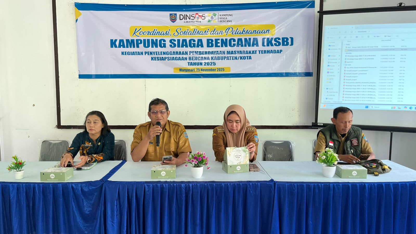 Dinsos Kabupaten Tegal Bentuk Kampung Siaga Bencana di Margasari 
