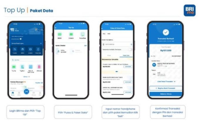 Beli Paket Kuota Lebih Mudah dengan BRImo  ‎