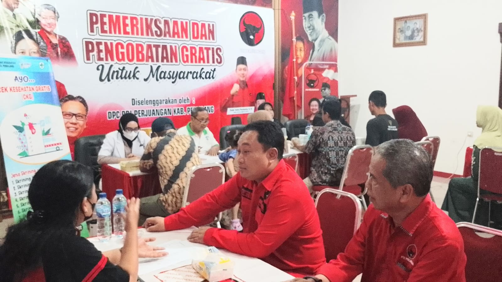 PDIP Pemalang Launching Pengobatan Gratis dan Dapur Marhaen 