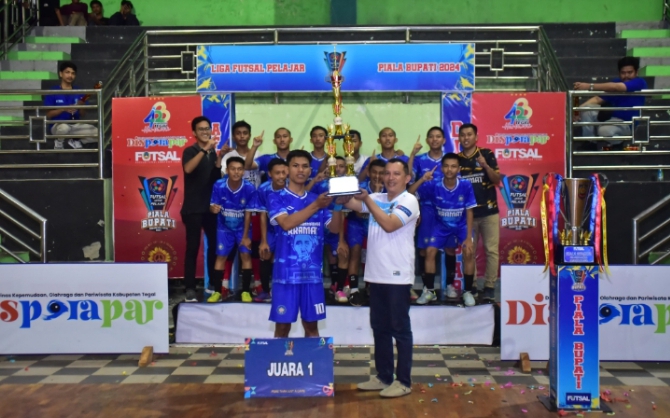 Pj Bupati Tegal Apresiasi Liga Futsal Pelajar 