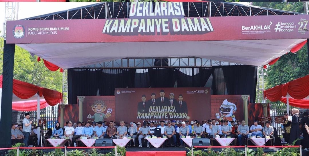 Deklarasi Kampanye Damai, Warga Kudus Diingatkan Tak Fanatik Berlebihan  