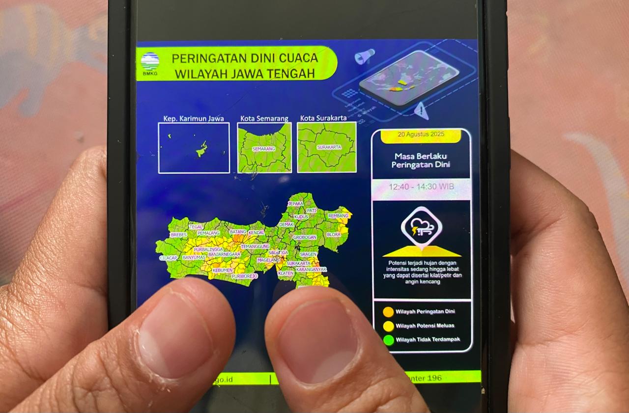 BMKG Tegal Ingatkan Potensi Cuaca Ekstrem
