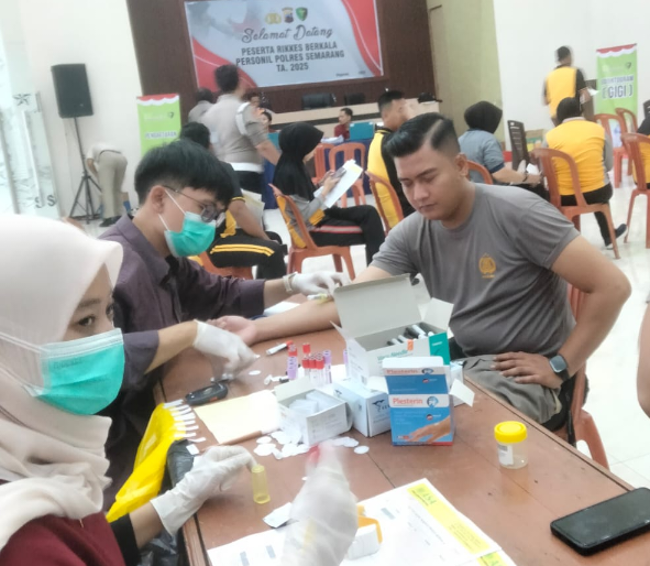 Cek Kondisi Kesehatan Personel, 106 Personel Polres Semarang Jalani Rikkes Berkala