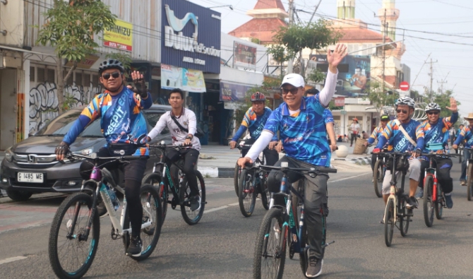 Pemkot Tegal Kenalkan Wisata dengan Bersepeda