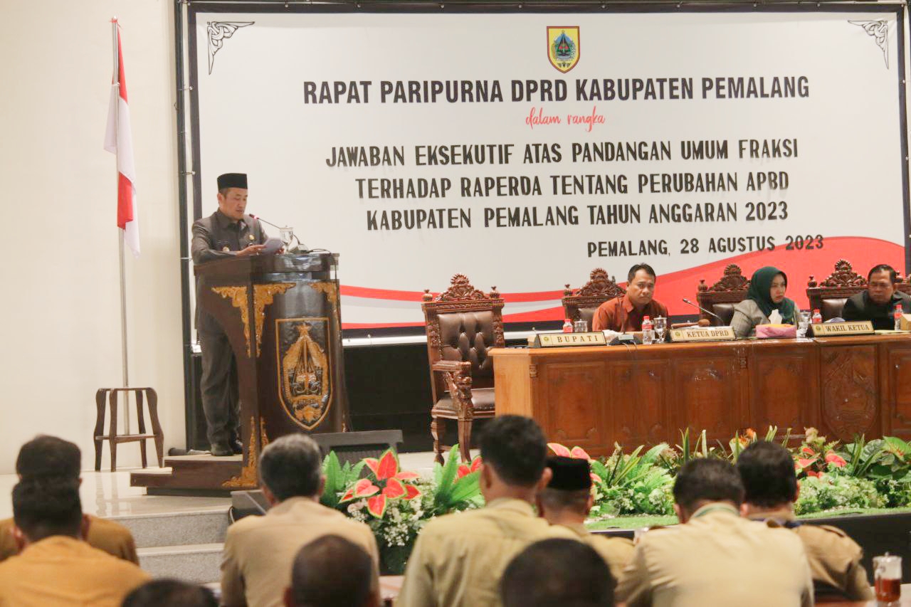 Plt Bupati Pemalang H Mansur Hidayat Komitmen Perubahan APBD Prioritaskan Peningkatan Jalan